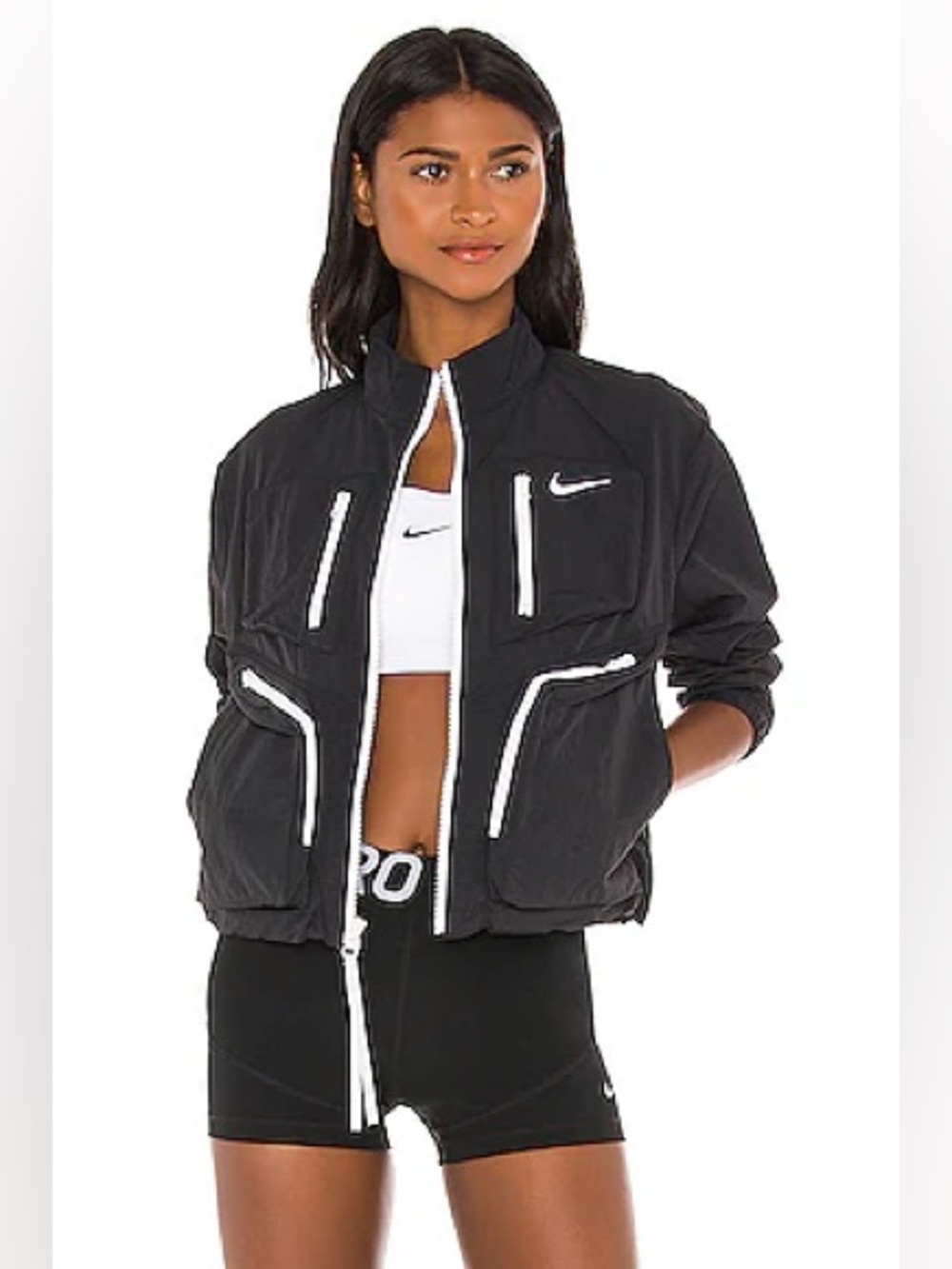 NIKE Tech Pack Windbreaker Black Jacket Size Large